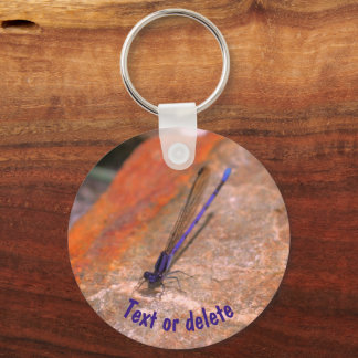 Porte-clés Damselfly Dragonfly Nature Personnalisée