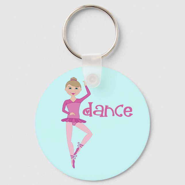 Porte-clés Dance rose Ballerina Cadeau (Recto)