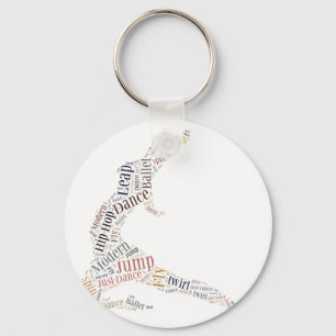 Porte-clés Dance Word Cloud