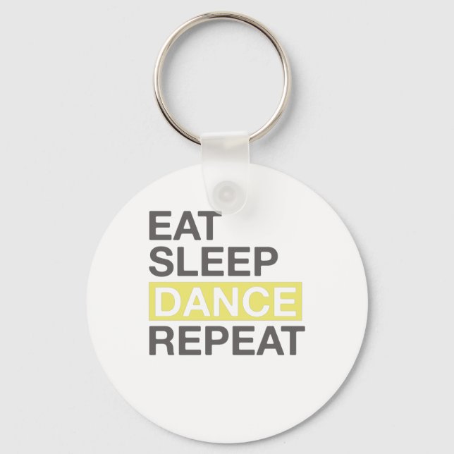 Porte-clés Dancing Lover pour Dancer Manger Dormir Danse Répé (Recto)