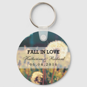 Porte-clés Dandelion Flower Wedding Favor Keepsaké Porte - cl