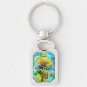 Porte-clés Dandelions Ethereal dans Neon Dreamscape