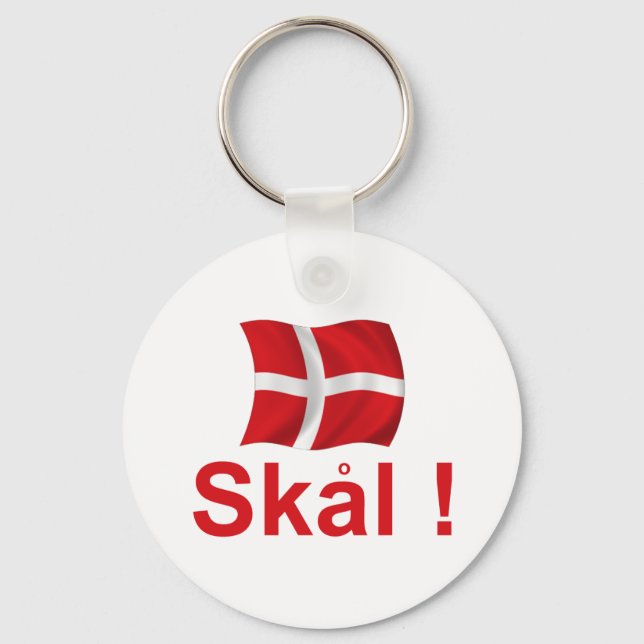 Porte-clés Danemark Skal ! (Recto)
