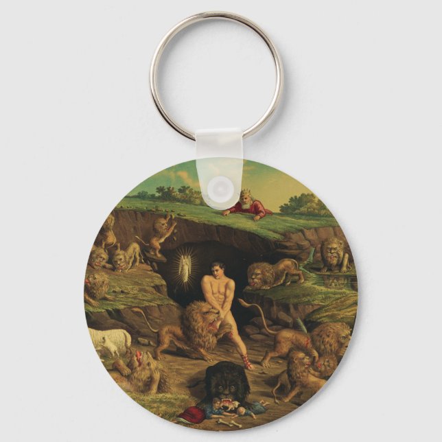 Porte-clés Daniel dans la fosse aux lions (Recto)