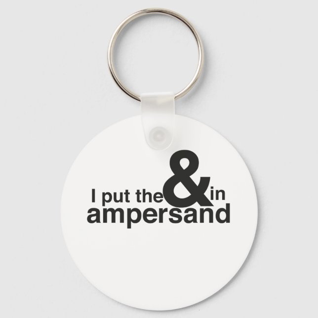 Porte-clés & dans Ampersand (Recto)