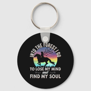 Porte-clés Dans La Forêt Je Va Horseck Équitation Cheval Love