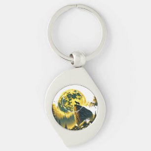 Porte-clés Dans la vaste étendue de Yellowstone