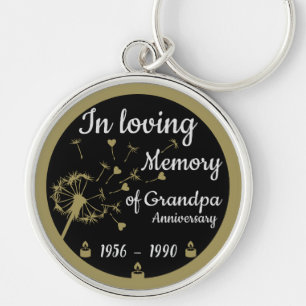Porte-clés Dans l'amour Mémoire de la mort Anniversaire grand