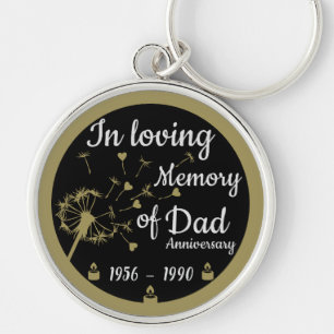 Porte-clés Dans l'amour Mémoire de mort Anniversaire papa