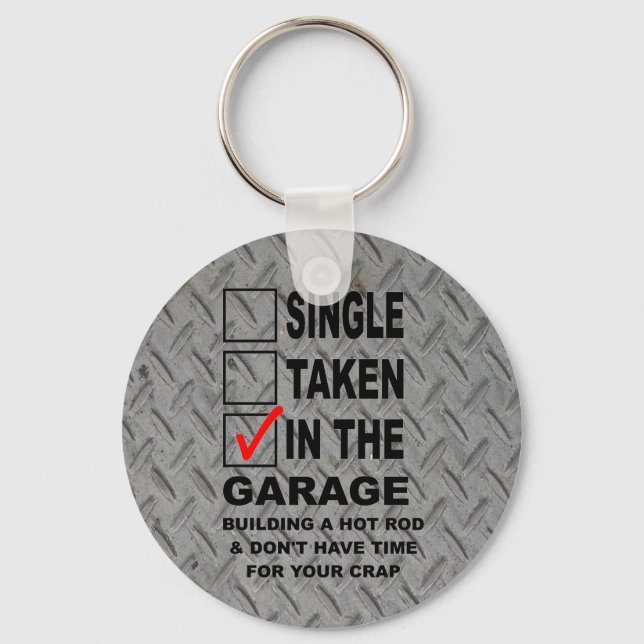 PORTE-CLÉS DANS LE GARAGE BÂTIMENT D'UNE CHAÎNE CHAUDE (Recto)