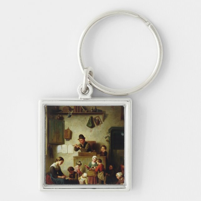 Porte-clés Dans l'école (Devant)