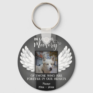 Porte-clés Dans Love Memory Photo personnalisée, Dog Memorial