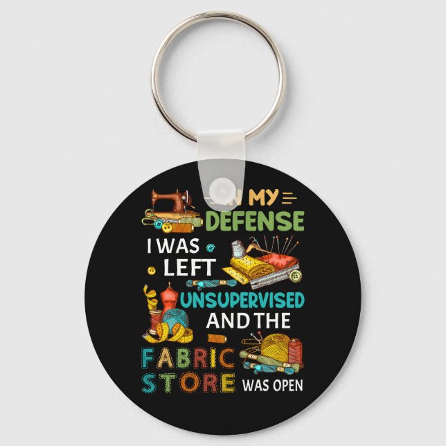 Porte-clés Dans Ma Défense, J'Ai Été Laissé Sans Surveillance (Recto)