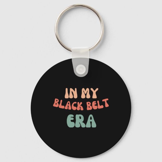 Porte-clés Dans Mon Black Belt Era Karate Lover (Recto)