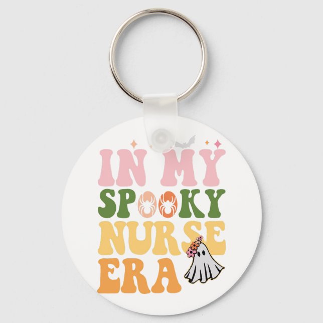 Porte-clés Dans Mon Époque Éffrayante Infirmière Halloween Fa (Recto)