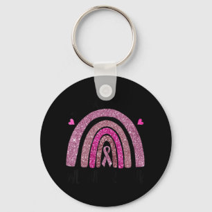 Porte-clés Dans October We Wear Pink Rainbow Breast Cancer Aw