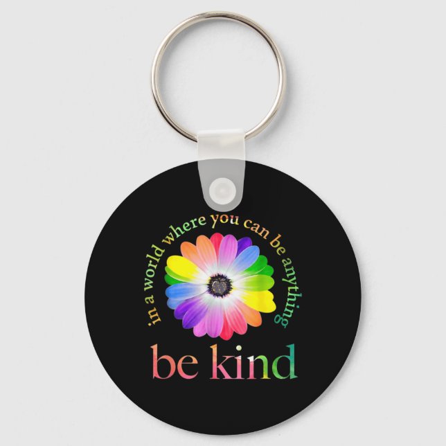 Porte-clés Dans un monde où vous pouvez être n'importe quoi c (Recto)