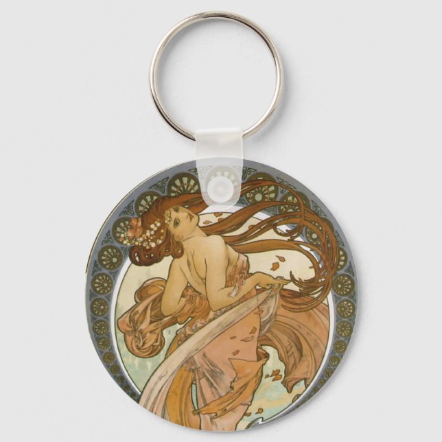Porte-clés Danse (1898), Alphonse Mucha Art nouveau (Recto)