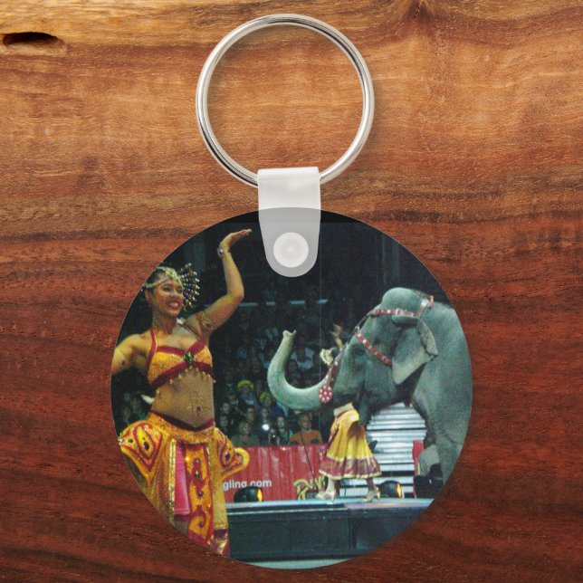 Porte-clés DANSE AVEC LE porte - clé DES ÉLÉPHANTS (Recto)