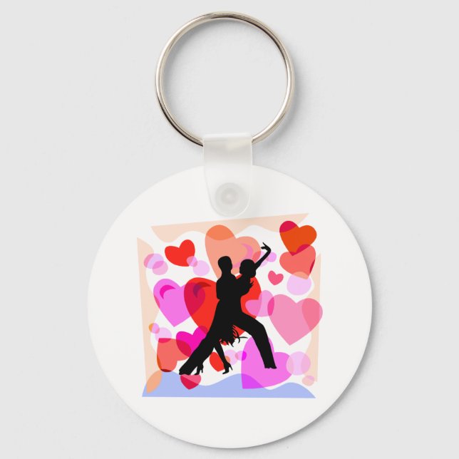 Porte-clés Danse dans la salle de bal des coeurs (Recto)