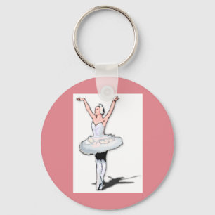 Porte-clés Danse de ballet Danse rose Ballerina Girl