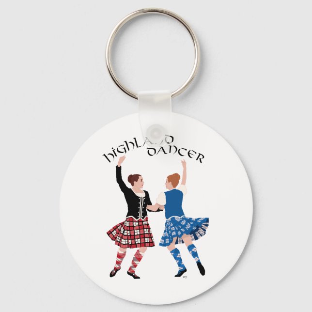 Porte-clés Danse de Highland écossaise Reel (Recto)