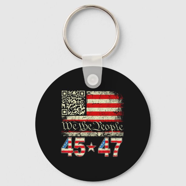 Porte-clés Danse de Trump Troll Qr Drôle Code de Danse de Tru (Recto)
