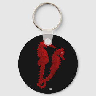 Porte-clés Danse Des Chevaux De Mer (Rouge)