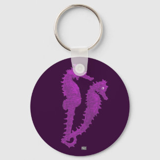 Porte-clés Danse Des Hippocampes (Violet)