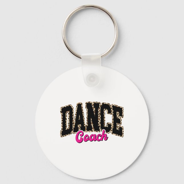 Porte-clés Danse Entraîneur Leopard Danser Vie Filles Femmes  (Recto)