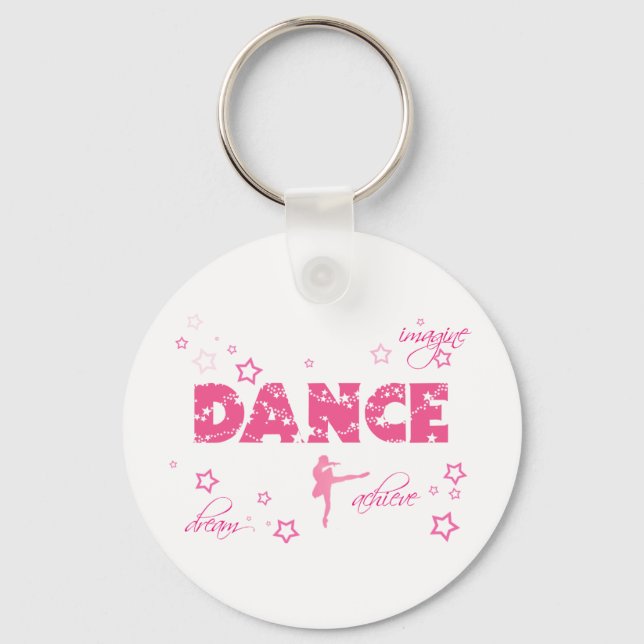 Porte-clés Danse Imagine Atteindre le rêve (Recto)