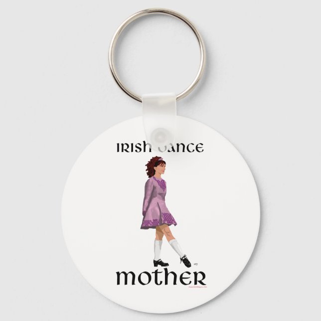 Porte-clés Danse Irlandaise à Roulettes Mère - Mauve (Recto)