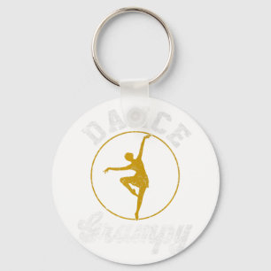 Porte-clés Danse vintage Grampy Dance Lover Fête des pères Pr