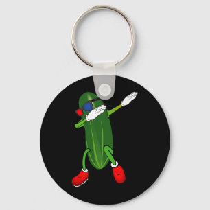 Porte-clés Danser Concombre Picker Lover Mignonne Drôle