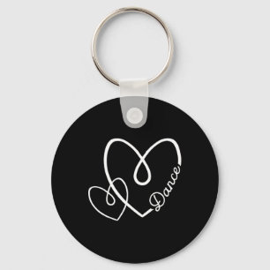 Porte-clés Danser drôle Coeur Amour Danser Amoureux Danser La