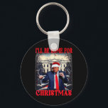 Porte-clés Danser Drôle Humoristique Trump Je serai à la mais<br><div class="desc">Dancing Funny Humoristique Trump Je serai à la maison pour Noël 2025</div>
