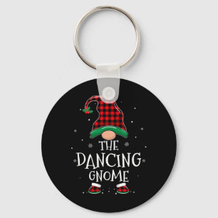 Porte-clés Danser Gnome Xmas Famille Correspondance Plaid Noë