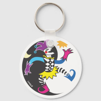 Porte-clés Danser Yinyang jester porte - clé
