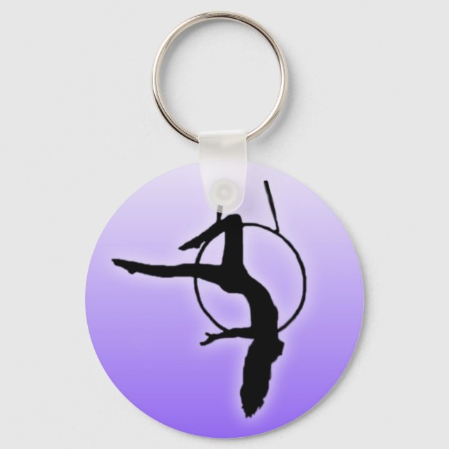 Porte-clés Danseur aérien Silhouette Porte - clé (Recto)