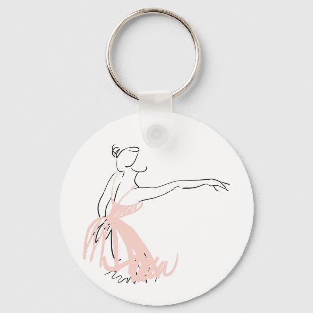 Porte-clés Danseur de ballet Ballerina (Recto)