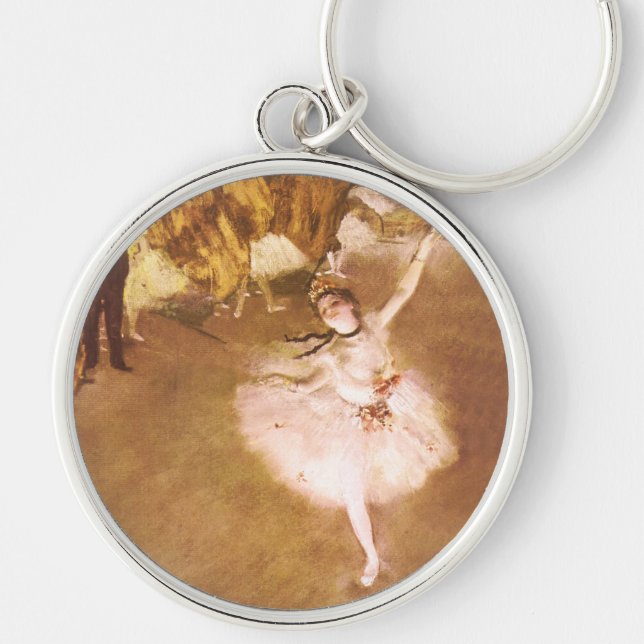 Porte-clés Danseur de ballet Diplôme de la peinture étoile (Devant)