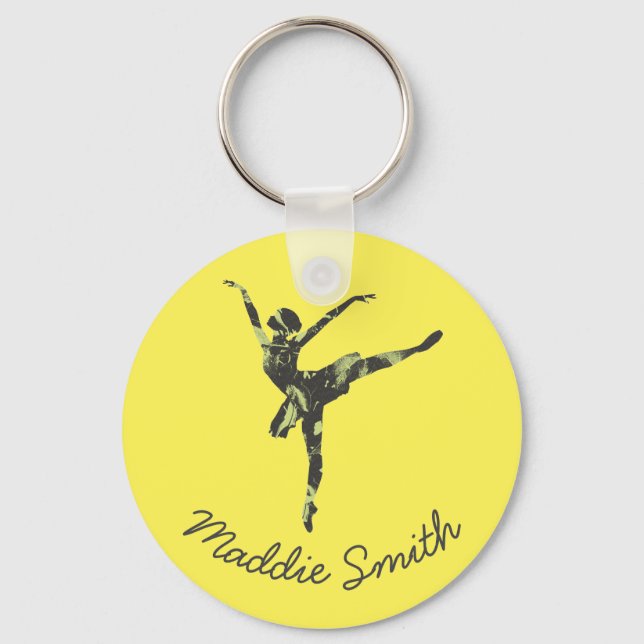 Porte-clés Danseur de ballet moderne danse moderne (Recto)