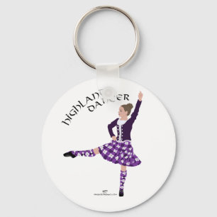 Porte-clés Danseur des Highlands Violet