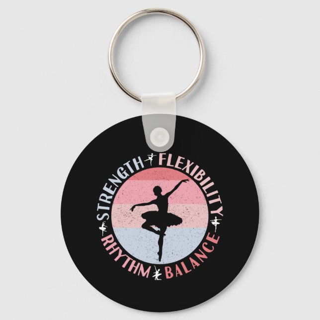 Porte-clés Danseuse de Ballet Ballerine - Valeurs de Mentalit (Recto)