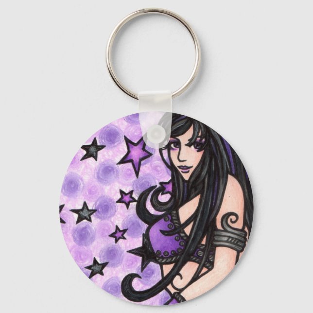 Porte-clés Danseuse du ventre violet (Recto)