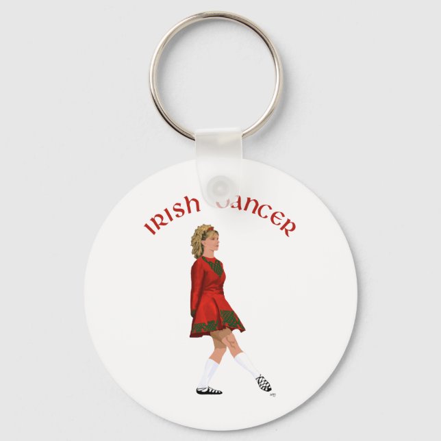 Porte-clés Danseuse Irlandaise en Soft Shoe en Rouge (Recto)