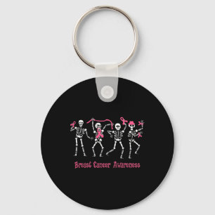 Porte-clés Dansons Skeletons Pink Ribbon Cadeaux Crânes Pour