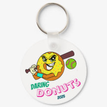 Daring Donuts - Porte - clé de sac de softball