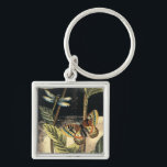 Porte-clés Dark Nature Scene par Vision Studio<br><div class="desc">Cette scène de nature sombre montre deux papillons et une libellule se rassemblant au-dessus de feuilles verts profonds et une belle fleur. On entend presque les coups d'ailes pendant que l'on étudie la pièce. Si vous aimez la nature,  vous apprécierez ce tableau. Achète ta copie aujourd'hui !</div>