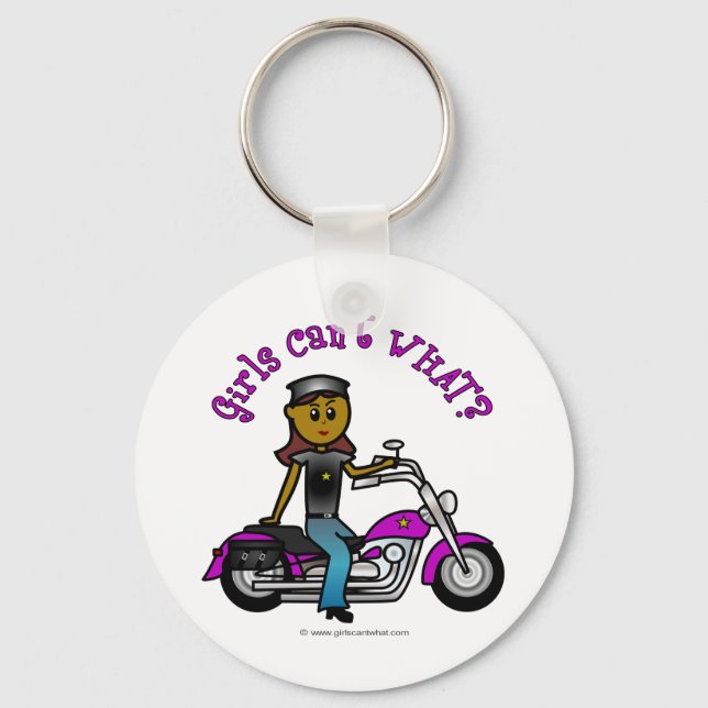 Porte-clés Dark Woman Biker (Recto)